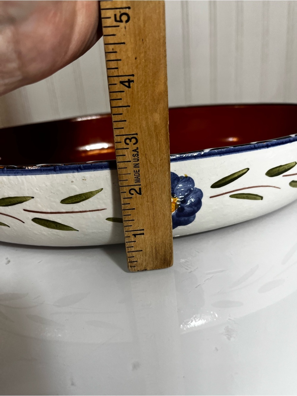 Furio Home "La Spezia" Hand Painted Oval Ceramic Baking Dish Serving Bowl Italy - Picture 12 of 15